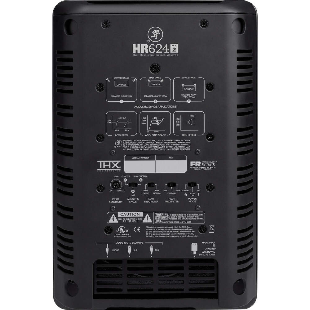 Mackie HR624 MK2 High Resolution 2-Way 6" Studio Monitor - Image 2
