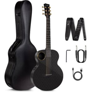 Enya X4 Pro Carbon Fiber Acoustic Electric Guitar with Case