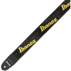 Ibanez GSD50-YE Ibanez Logo Guitar Strap - Yellow