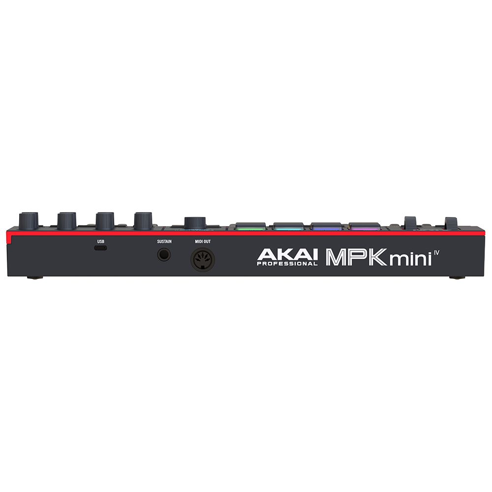 Akai MPK Mini MK4 Compact Keyboard & Pad Controller w/ Encoders & Software Black - Image 3