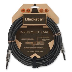 Blackstar 6 Meters Standard Instrument Cable Straight ¼” Jack to Straight ¼” Jack