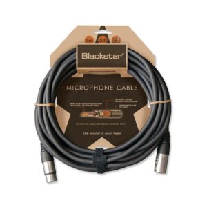Blackstar 6 Meters XLR Microphone Cable with Male to Female Gold-Plated Pins XLR Connectors