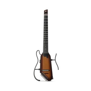 Donner HUSH-C Nylon Silent Acoustic Electric Guitar – Sunburst
