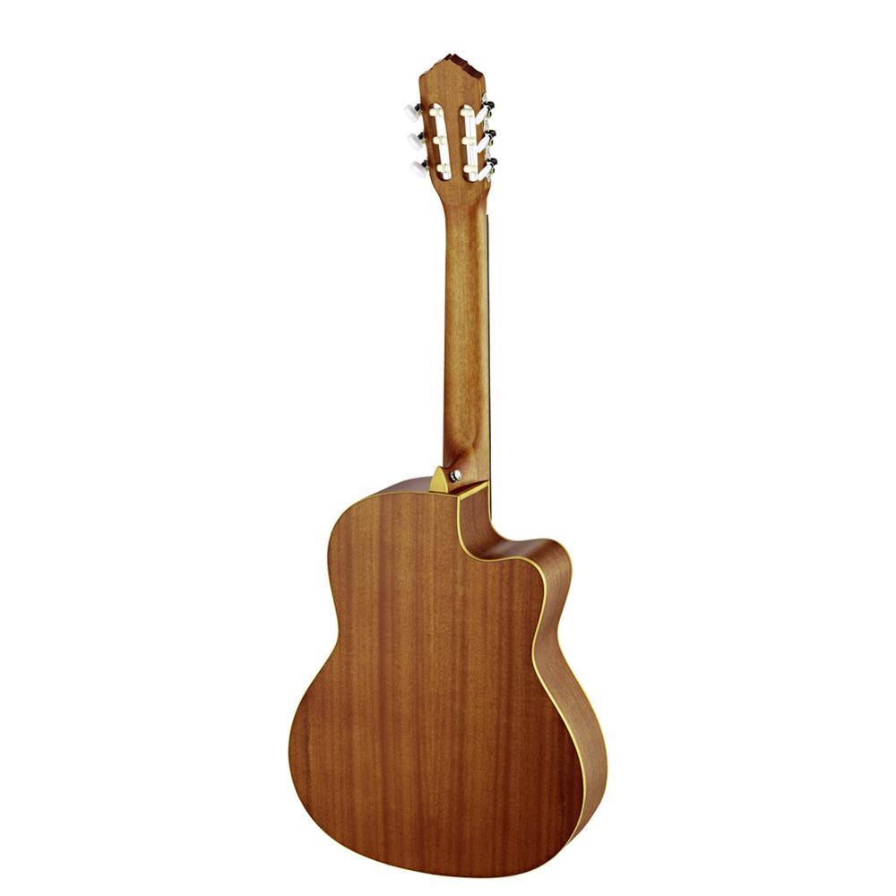 Ortega 4/4 Lefty Family Series Pro Nylon String Guitar Includes Deluxe Gig Bag - Image 2