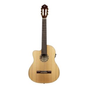Ortega 4/4 Lefty Family Series Pro Nylon String Guitar Includes Deluxe Gig Bag