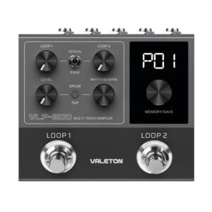 Valeton VLP-200 Multitrack Sampler Looper Pedal for Electric Guitar and Bass