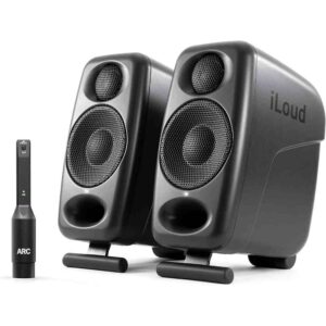 IK Multimedia iLoud Micro Monitors Pro w/ ARC Microphone Black (Pair)