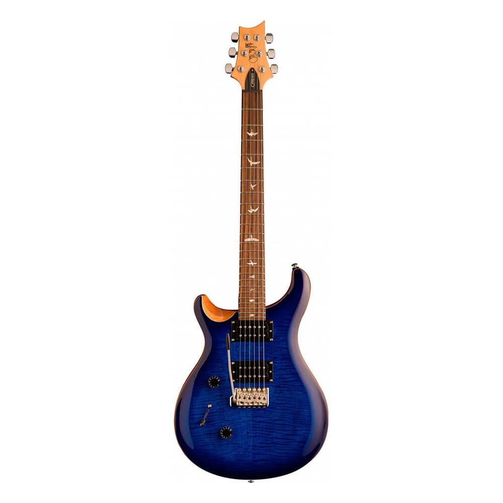 PRS SE Custom 24 Lefty Guitar Faded Blue Burst Finish, PRS SE Gig Bag Included
