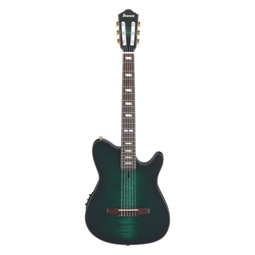 Ibanez FRH20FMN-DGL Nylon Acoustic Electric Guitar - Deep Emerald Green Low Gloss