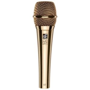 SE Electronics V7 Supercardioid Dynamic Mic Limited Edition Gold