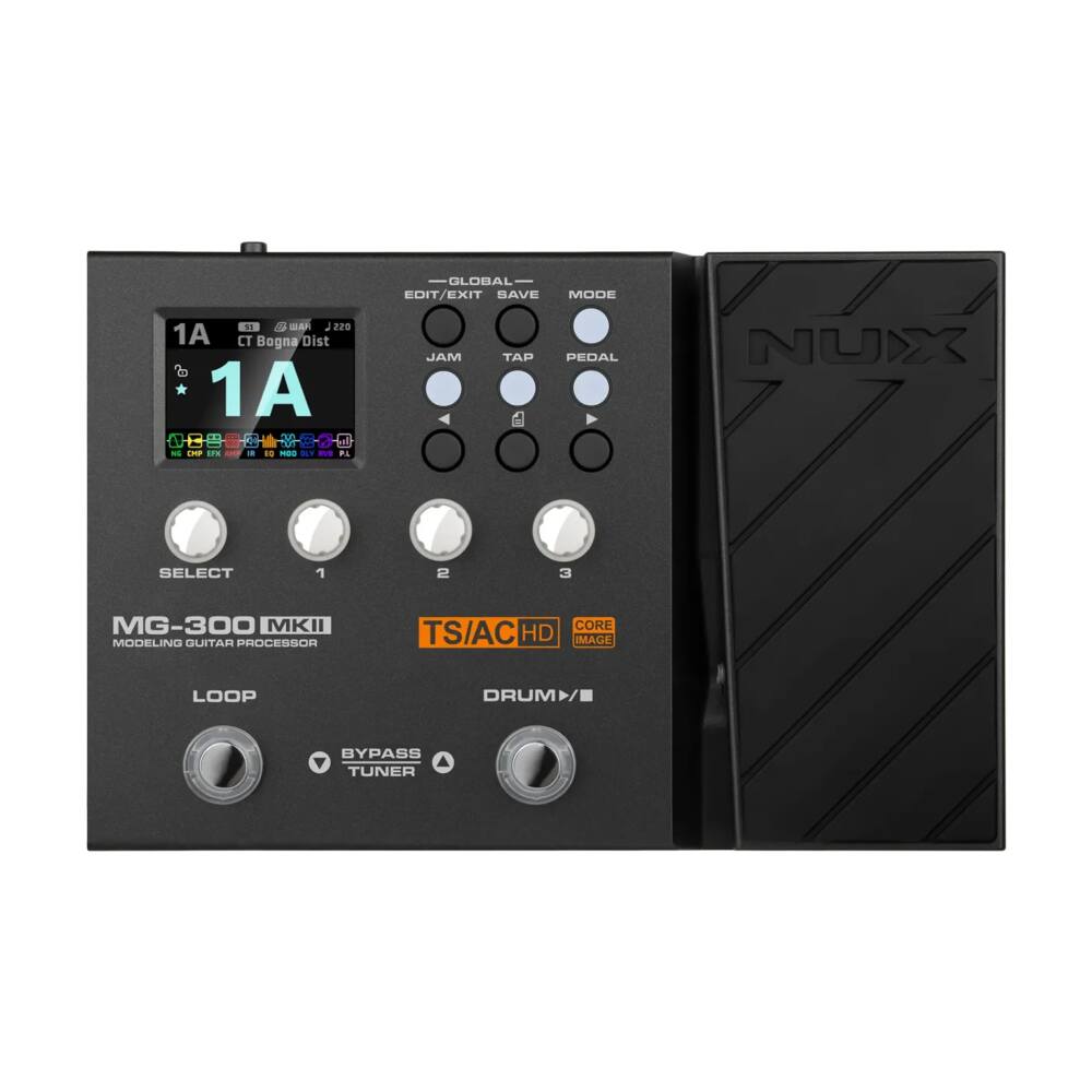 NUX MG-300 MKII Modelling Guitar Processor and Multi Effects - 3 Years Warranty